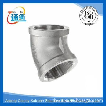 New design stainless steel 45 elbow pipe fitting with high quality